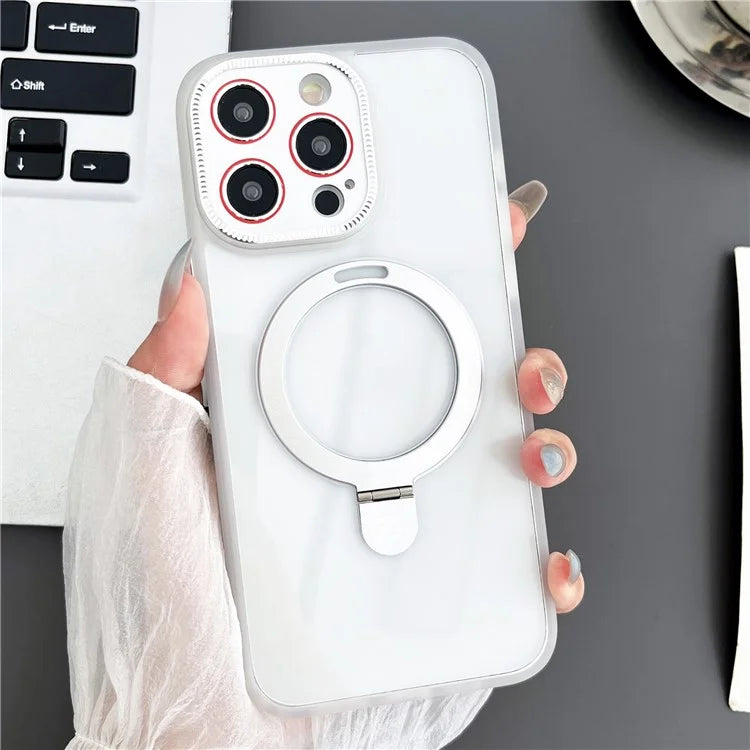 Magnetic Cover for iPhone 15 Pro Case Compatible with MagSafe PC+TPU Phone Case