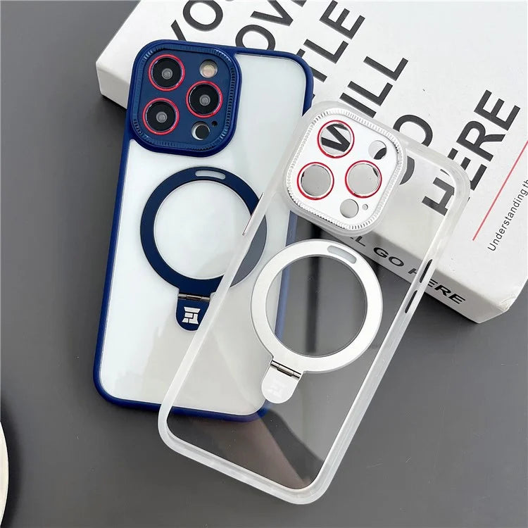 Magnetic Cover for iPhone 15 Pro Case Compatible with MagSafe PC+TPU Phone Case