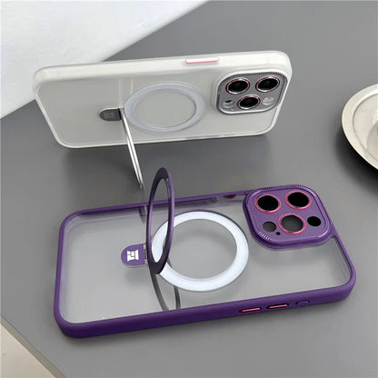 Magnetic Cover for iPhone 15 Pro Case Compatible with MagSafe PC+TPU Phone Case