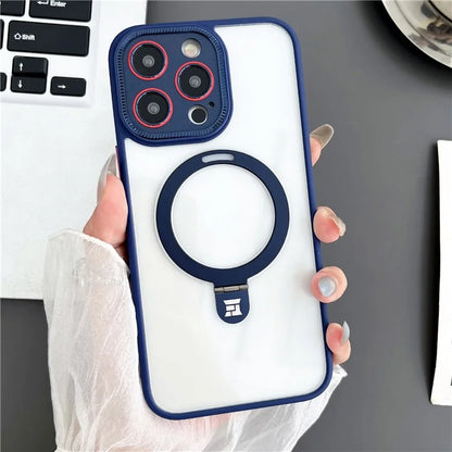Magnetic Cover for iPhone 15 Pro Case Compatible with MagSafe PC+TPU Phone Case