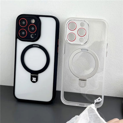 Magnetic Cover for iPhone 15 Pro Case Compatible with MagSafe PC+TPU Phone Case