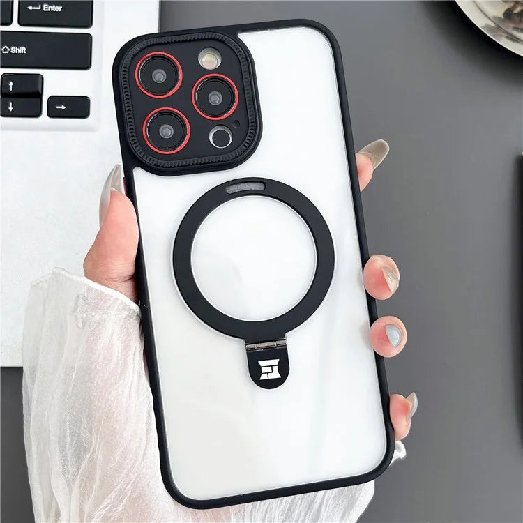 For iPhone 15 Pro Max Case Compatible with MagSafe Anti-Drop PC+TPU Phone Cover