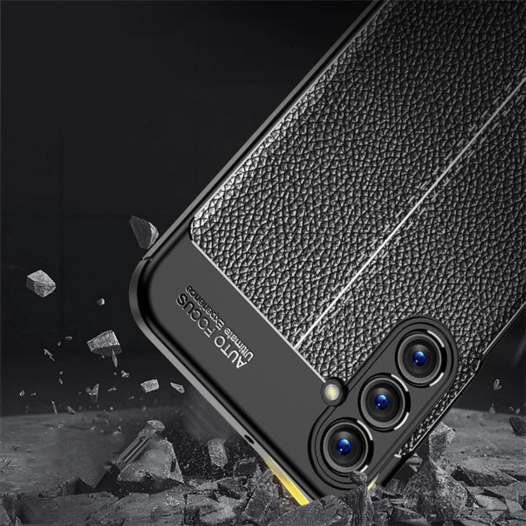 For Samsung Galaxy A05s 4G Case Litchi Texture Flexible TPU Anti-scratch Phone Cover