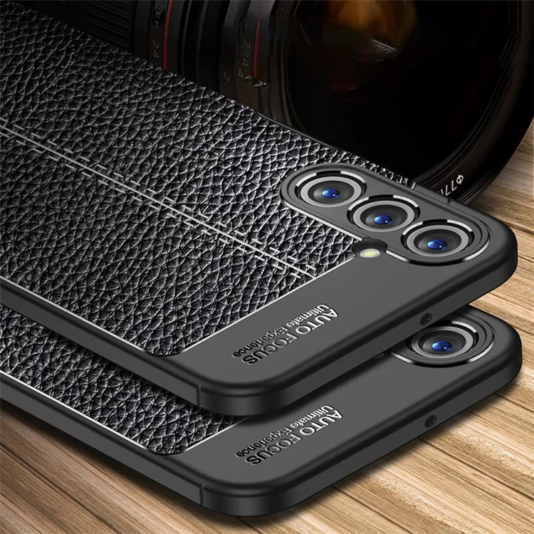 For Samsung Galaxy A05s 4G Case Litchi Texture Flexible TPU Anti-scratch Phone Cover