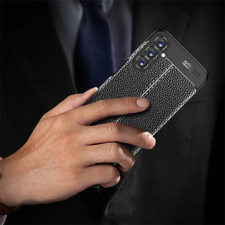 For Samsung Galaxy A05s 4G Case Litchi Texture Flexible TPU Anti-scratch Phone Cover