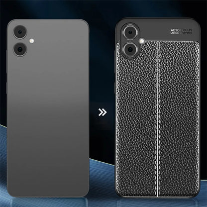 For Samsung Galaxy A05 4G Case Litchi Texture Anti-scratch TPU Mobile Phone Cover