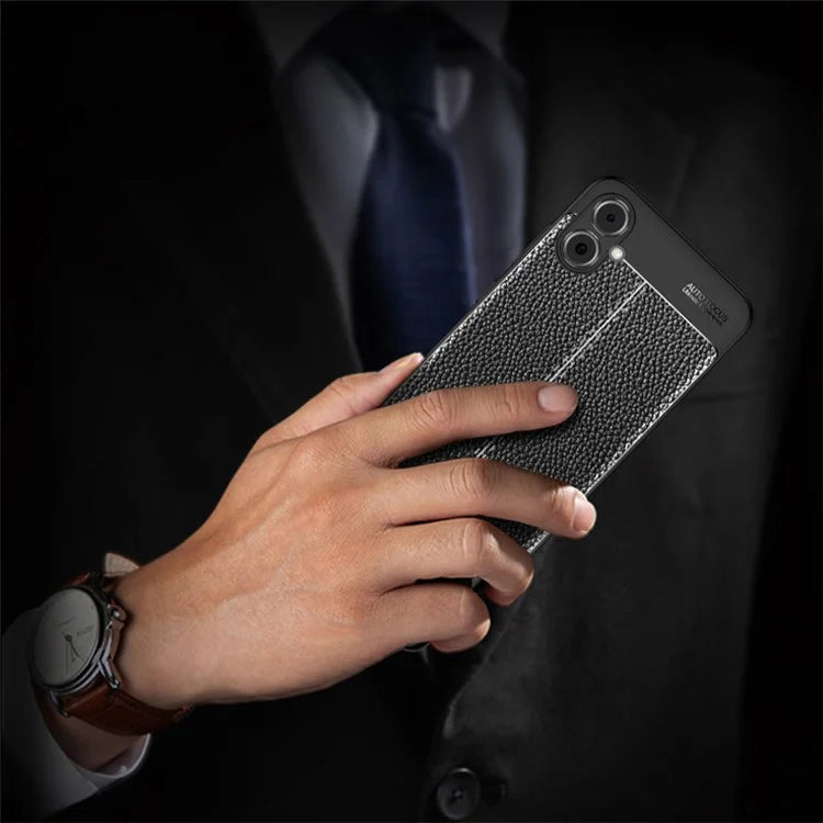 For Samsung Galaxy A05 4G Case Litchi Texture Anti-scratch TPU Mobile Phone Cover