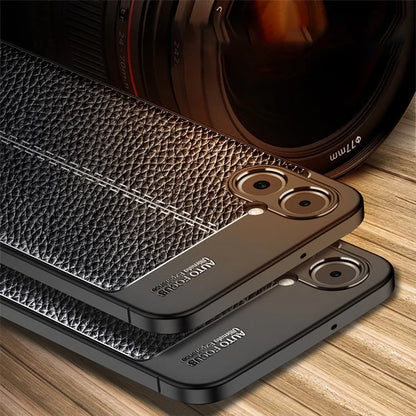For Samsung Galaxy A05 4G Case Litchi Texture Anti-scratch TPU Mobile Phone Cover