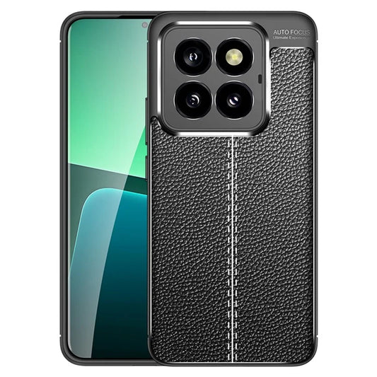For Xiaomi 14 Pro TPU Case Litchi Texture Protective Cellphone Cover