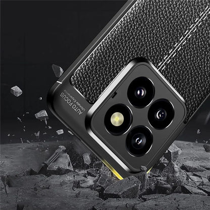 For Xiaomi 14 Pro TPU Case Litchi Texture Protective Cellphone Cover