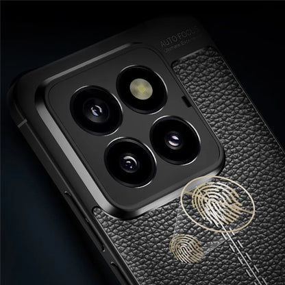 For Xiaomi 14 Pro TPU Case Litchi Texture Protective Cellphone Cover