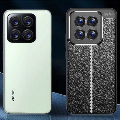 For Xiaomi 14 Pro TPU Case Litchi Texture Protective Cellphone Cover