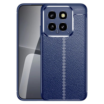 For Xiaomi 14 Case Litchi Texture Flexible TPU Smartphone Back Cover