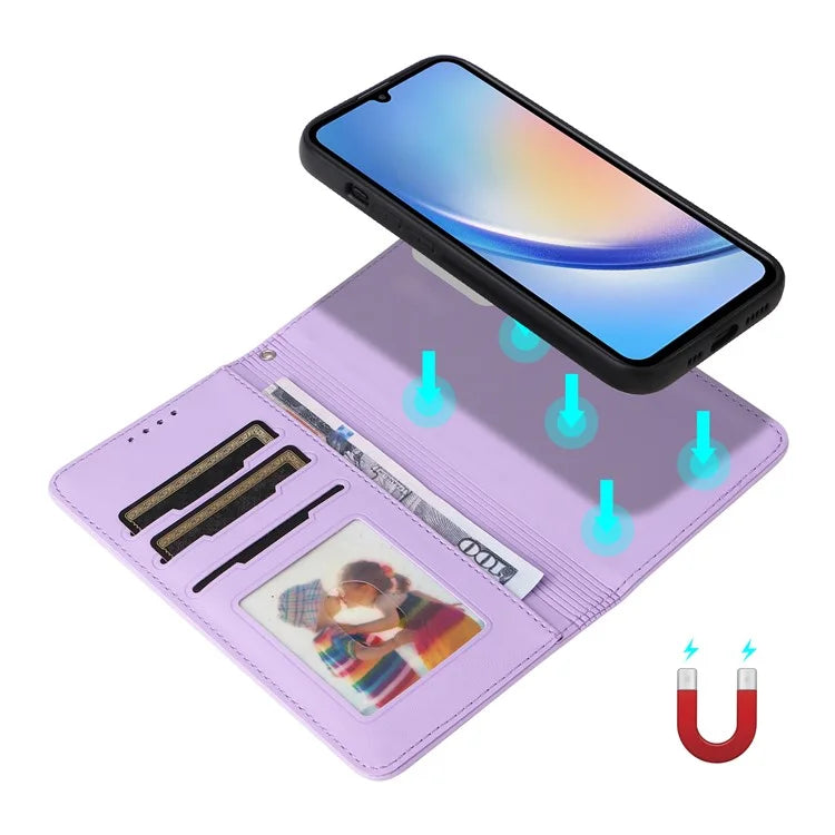 BETOPNICE 005 For Samsung Galaxy A34 5G Case Stand Wallet Detachable Phone Leather Cover