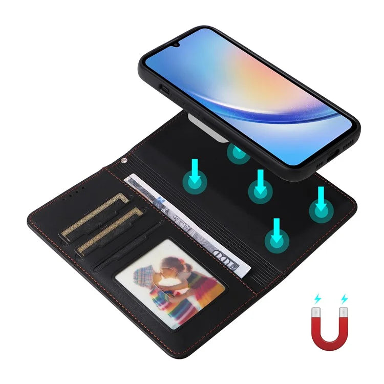 BETOPNICE 005 For Samsung Galaxy A34 5G Case Stand Wallet Detachable Phone Leather Cover