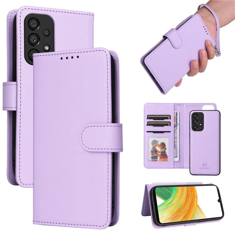 BETOPNICE 005 For Samsung Galaxy A33 5G Case Anti-drop Detachable Phone Leather Cover