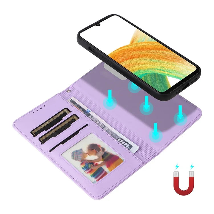 BETOPNICE 005 For Samsung Galaxy A33 5G Case Anti-drop Detachable Phone Leather Cover