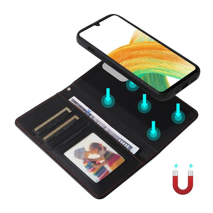 BETOPNICE 005 For Samsung Galaxy A33 5G Case Anti-drop Detachable Phone Leather Cover