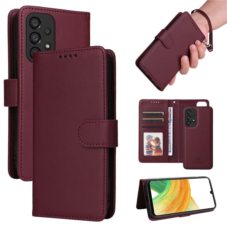 BETOPNICE 005 For Samsung Galaxy A33 5G Case Anti-drop Detachable Phone Leather Cover