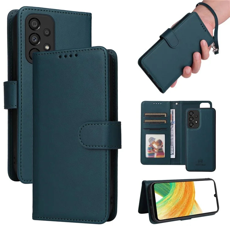 BETOPNICE 005 For Samsung Galaxy A33 5G Case Anti-drop Detachable Phone Leather Cover
