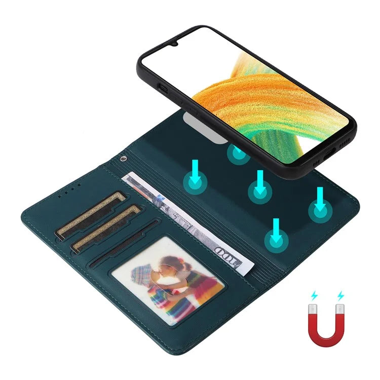 BETOPNICE 005 For Samsung Galaxy A33 5G Case Anti-drop Detachable Phone Leather Cover