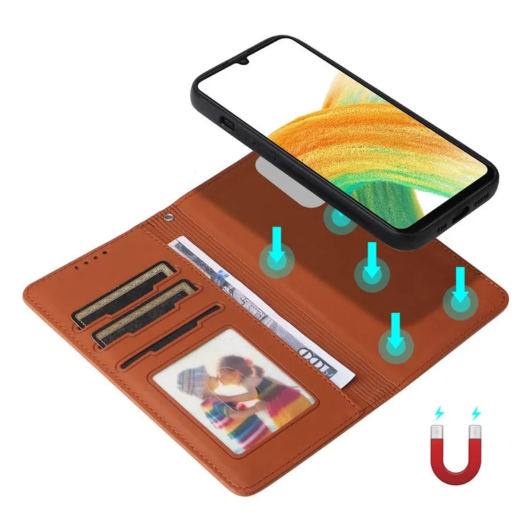 BETOPNICE 005 For Samsung Galaxy A33 5G Case Anti-drop Detachable Phone Leather Cover