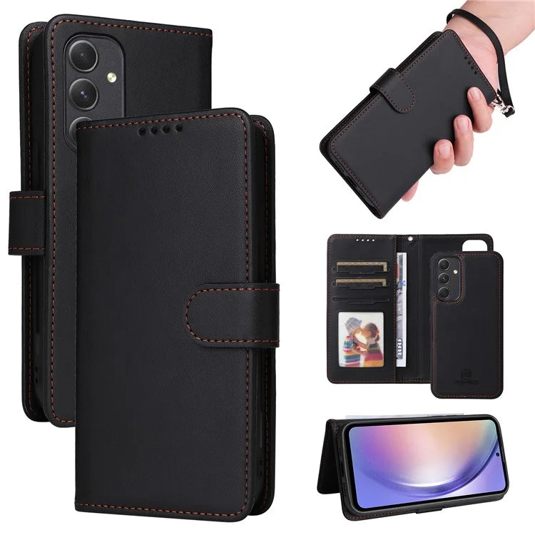 BETOPNICE 005 For Samsung Galaxy A54 5G Case Bump Proof Detachable Phone Leather Cover