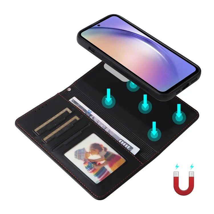 BETOPNICE 005 For Samsung Galaxy A54 5G Case Bump Proof Detachable Phone Leather Cover