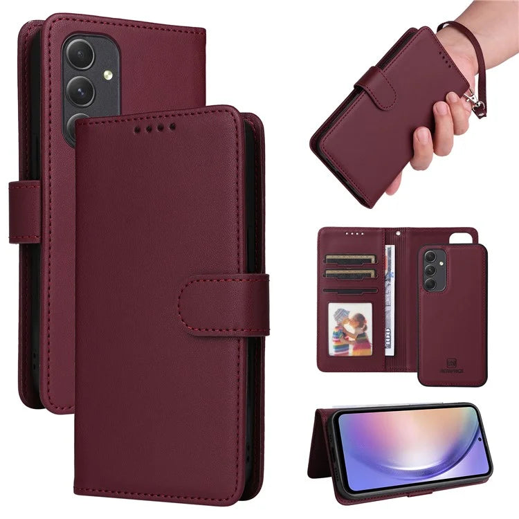 BETOPNICE 005 For Samsung Galaxy A54 5G Case Bump Proof Detachable Phone Leather Cover