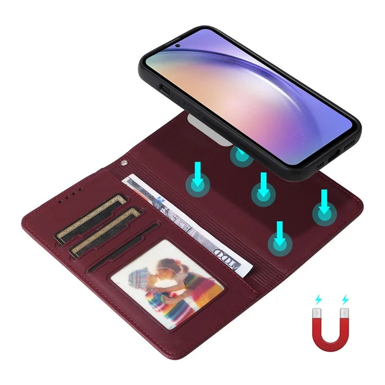 BETOPNICE 005 For Samsung Galaxy A54 5G Case Bump Proof Detachable Phone Leather Cover