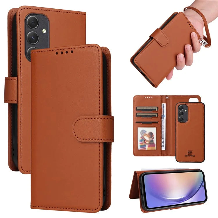 BETOPNICE 005 For Samsung Galaxy A54 5G Case Bump Proof Detachable Phone Leather Cover
