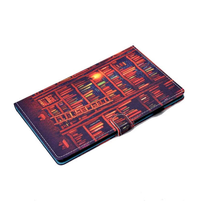 For Samsung Galaxy Tab A9+ PU Leather Case Pattern Printing Smart Tablet Cover with Pencil Holder