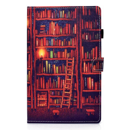 For Samsung Galaxy Tab A9+ PU Leather Case Pattern Printing Smart Tablet Cover with Pencil Holder
