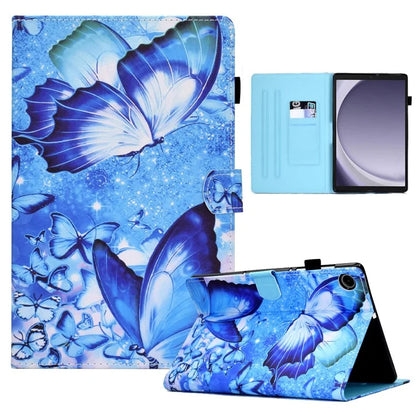 For Samsung Galaxy Tab A9+ PU Leather Case Pattern Printing Smart Tablet Cover with Pencil Holder