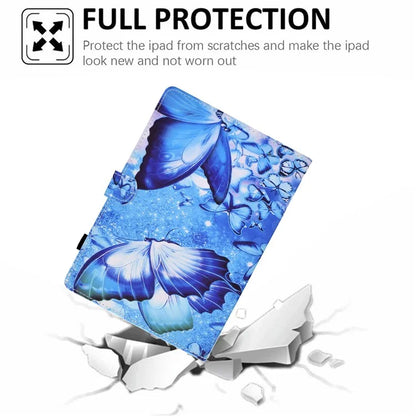 For Samsung Galaxy Tab A9+ PU Leather Case Pattern Printing Smart Tablet Cover with Pencil Holder