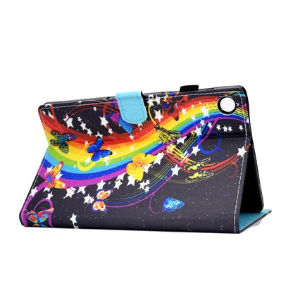 For Samsung Galaxy Tab A9+ PU Leather Case Pattern Printing Smart Tablet Cover with Pencil Holder