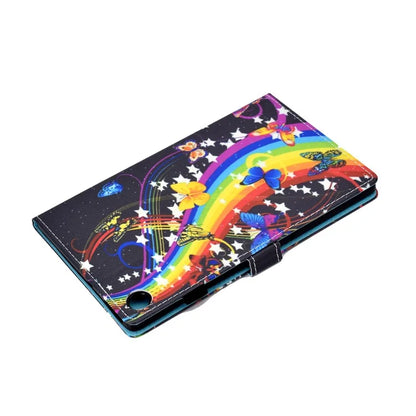 For Samsung Galaxy Tab A9+ PU Leather Case Pattern Printing Smart Tablet Cover with Pencil Holder