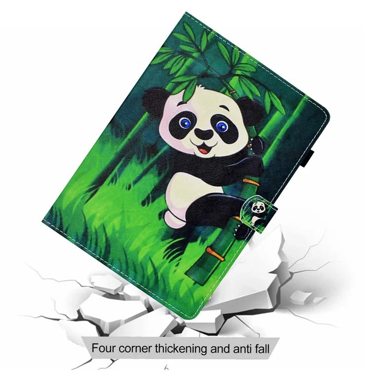 For Samsung Galaxy Tab A9+ PU Leather Case Pattern Printing Smart Tablet Cover with Pencil Holder