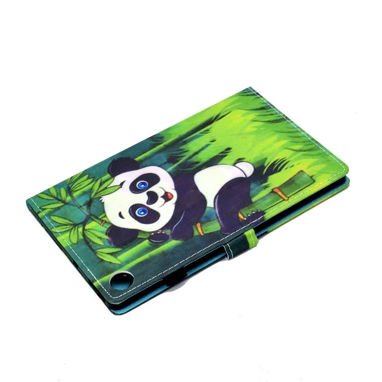 For Samsung Galaxy Tab A9+ PU Leather Case Pattern Printing Smart Tablet Cover with Pencil Holder