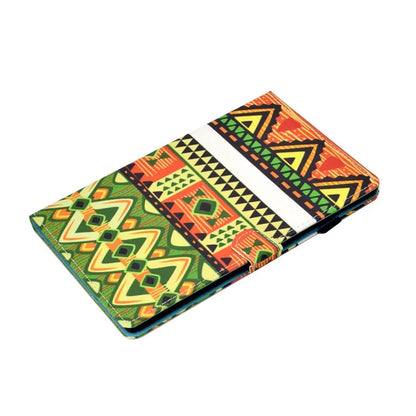 For Samsung Galaxy Tab A9+ PU Leather Case Pattern Printing Smart Tablet Cover with Pencil Holder