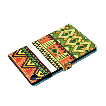 For Samsung Galaxy Tab A9+ PU Leather Case Pattern Printing Smart Tablet Cover with Pencil Holder