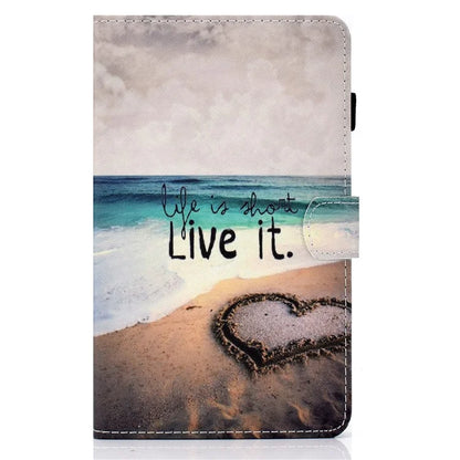 For Samsung Galaxy Tab A9+ PU Leather Case Pattern Printing Smart Tablet Cover with Pencil Holder