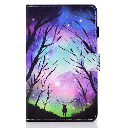 For Samsung Galaxy Tab A9+ PU Leather Case Pattern Printing Smart Tablet Cover with Pencil Holder