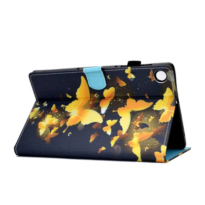 For Samsung Galaxy Tab A9+ PU Leather Case Pattern Printing Smart Tablet Cover with Pencil Holder