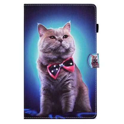 For Samsung Galaxy Tab A9+ PU Leather Case Pattern Printing Smart Tablet Cover with Pencil Holder