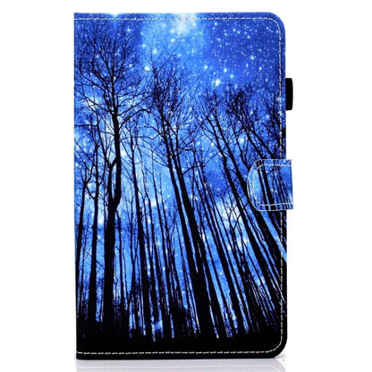 For Samsung Galaxy Tab A9+ PU Leather Case Pattern Printing Smart Tablet Cover with Pencil Holder