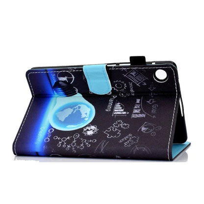 For Samsung Galaxy Tab A9+ PU Leather Case Pattern Printing Smart Tablet Cover with Pencil Holder