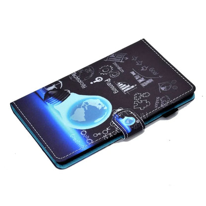 For Samsung Galaxy Tab A9+ PU Leather Case Pattern Printing Smart Tablet Cover with Pencil Holder
