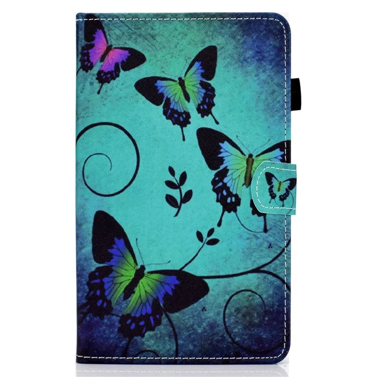 For Samsung Galaxy Tab A9+ PU Leather Case Pattern Printing Smart Tablet Cover with Pencil Holder