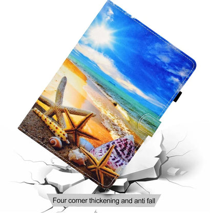 For Samsung Galaxy Tab A9+ PU Leather Case Pattern Printing Smart Tablet Cover with Pencil Holder